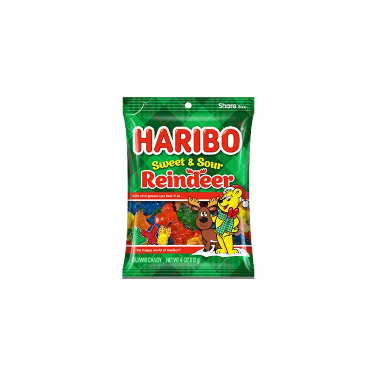 Haribo® Sweet & Sour Gummi Reindeer Holiday Candy Bag, 4 oz - Kroger
