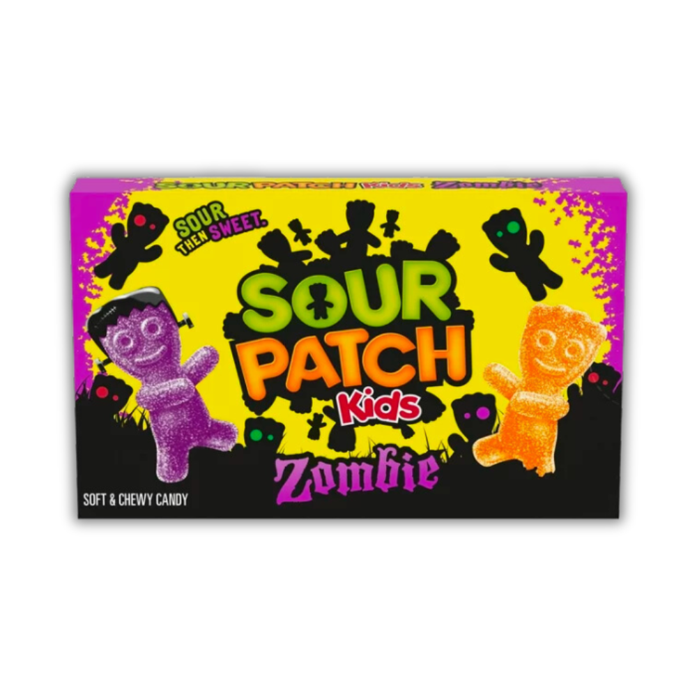 SOUR PATCH KIDS Zombie Orange & Purple Soft & Chewy Halloween Candy