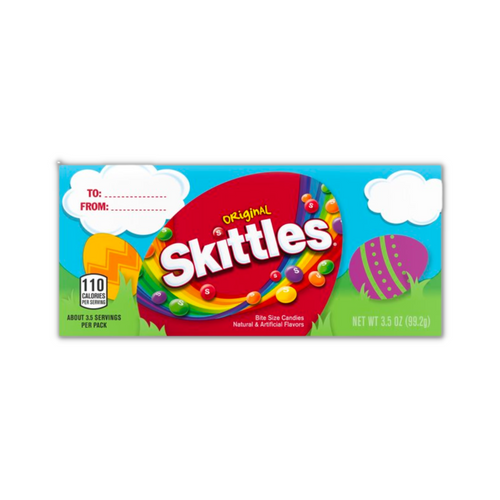 Skittles Original Chewy Candy Theater Box Easter Basket Candy - 3.5 oz