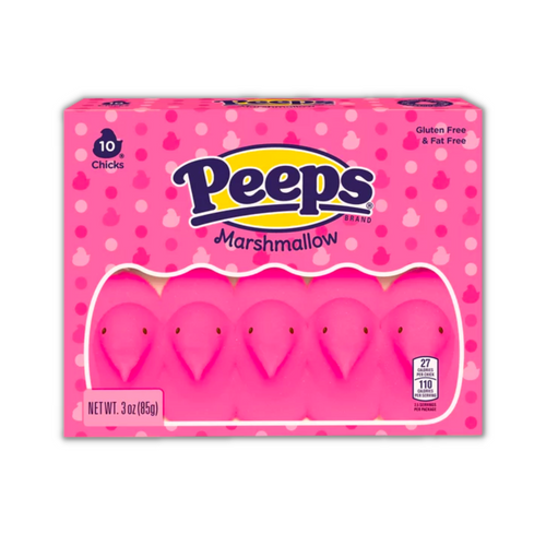 PEEPS, Pink Marshmallow Chicks Easter Candy, 10ct. (3.0 oz.)