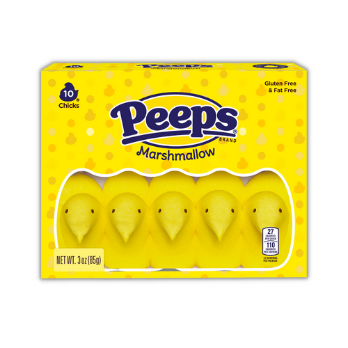 PEEPS, Yellow Marshmallow Chicks Easter Candy, 10ct. (3.0 oz.)