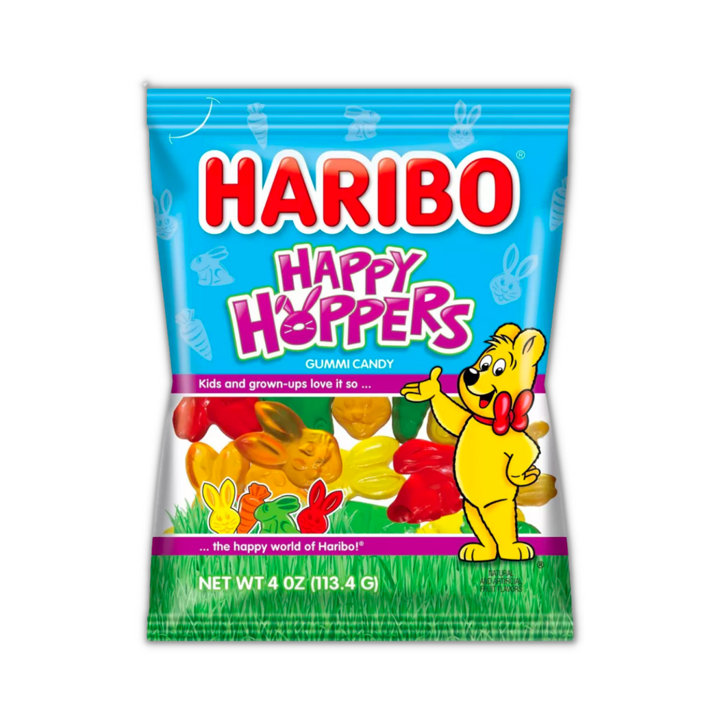 Haribo Happy Hoppers Gummy Candy, 4 oz bag